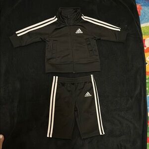 Adidas Kids Black Tracksuit Costume